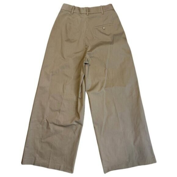 625. G. Gwyn by Goop Marlow Trouser Camel Tan Brown Wide Leg Pants $595 EUC Sz 4 - Picture 9 of 9